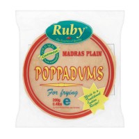 Ruby Madras Plain Poppadums
